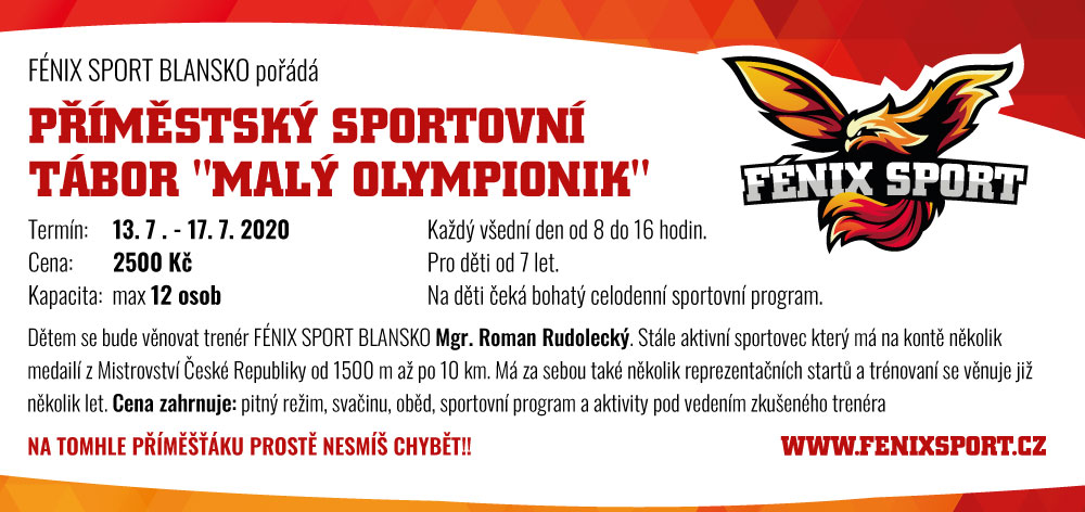 Letní příměstský sportovní tábor „Malý Olympionik“